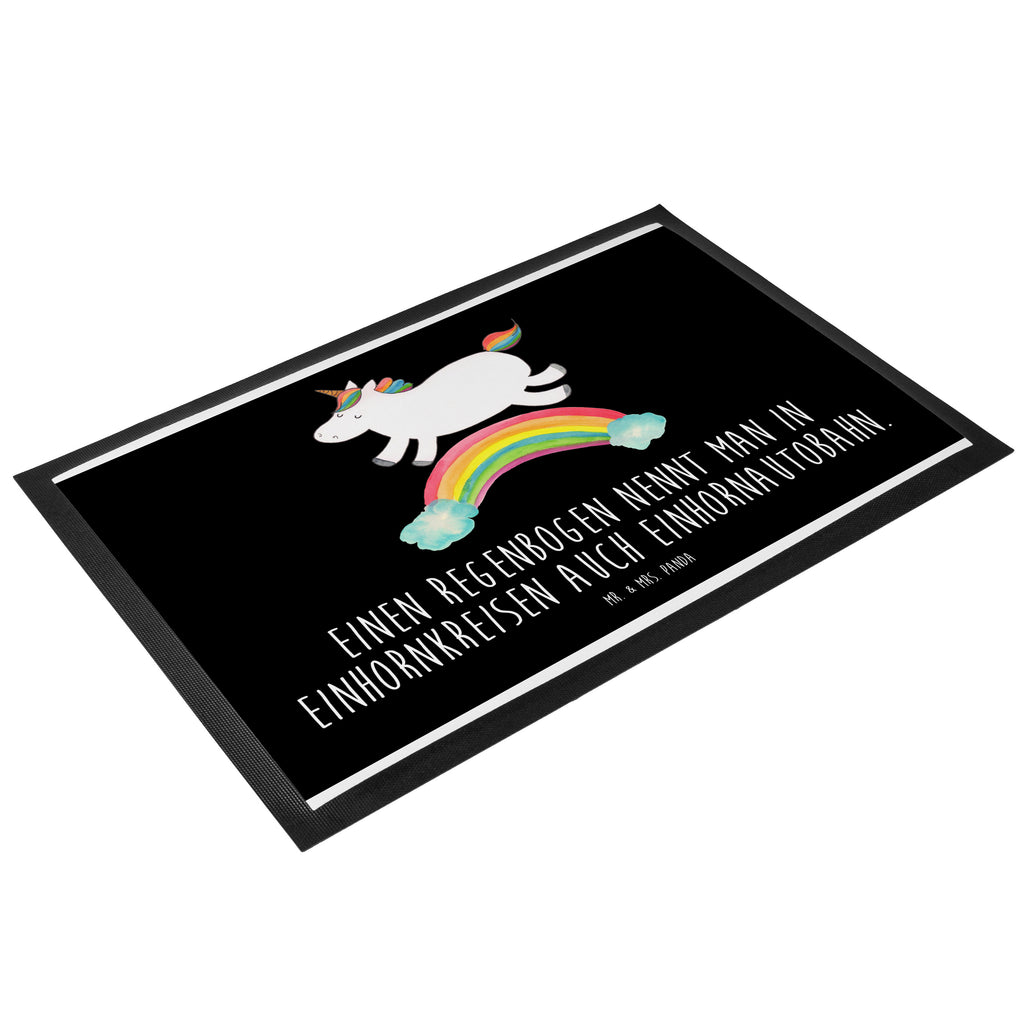 Fußmatte Einhorn Regenbogen Einhorn, Unicorn, Regenbogen, Glitzer, Einhornpower, Erwachsenwerden,  Einhornautobahn Türvorleger, Schmutzmatte, Fußabtreter, Matte, Schmutzfänger, Fußabstreifer, Schmutzfangmatte, Türmatte, Motivfußmatte,  Haustürmatte, Vorleger  Einhorn, Einhörner, Einhorn Deko, Pegasus, Unicorn