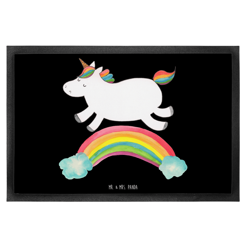 Fußmatte Einhorn Regenbogen Einhorn, Unicorn, Regenbogen, Glitzer, Einhornpower, Erwachsenwerden,  Einhornautobahn Türvorleger, Schmutzmatte, Fußabtreter, Matte, Schmutzfänger, Fußabstreifer, Schmutzfangmatte, Türmatte, Motivfußmatte,  Haustürmatte, Vorleger  Einhorn, Einhörner, Einhorn Deko, Pegasus, Unicorn