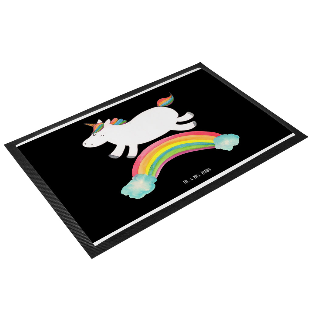 Fußmatte Einhorn Regenbogen Einhorn, Unicorn, Regenbogen, Glitzer, Einhornpower, Erwachsenwerden,  Einhornautobahn Türvorleger, Schmutzmatte, Fußabtreter, Matte, Schmutzfänger, Fußabstreifer, Schmutzfangmatte, Türmatte, Motivfußmatte,  Haustürmatte, Vorleger  Einhorn, Einhörner, Einhorn Deko, Pegasus, Unicorn