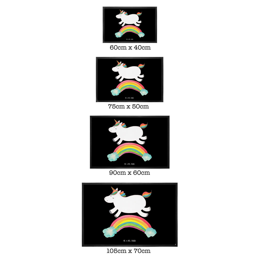 Fußmatte Einhorn Regenbogen Einhorn, Unicorn, Regenbogen, Glitzer, Einhornpower, Erwachsenwerden,  Einhornautobahn Türvorleger, Schmutzmatte, Fußabtreter, Matte, Schmutzfänger, Fußabstreifer, Schmutzfangmatte, Türmatte, Motivfußmatte,  Haustürmatte, Vorleger  Einhorn, Einhörner, Einhorn Deko, Pegasus, Unicorn