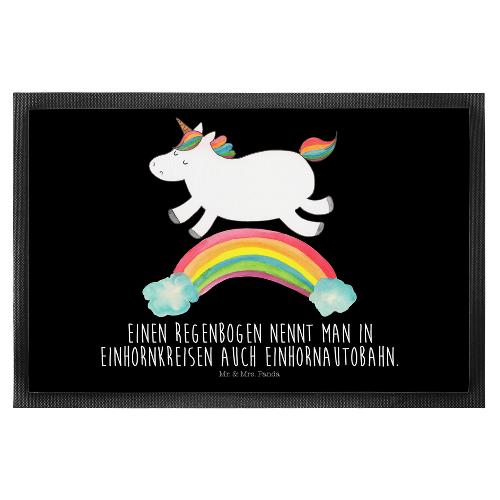 Fußmatte Einhorn Regenbogen Einhorn, Unicorn, Regenbogen, Glitzer, Einhornpower, Erwachsenwerden,  Einhornautobahn Türvorleger, Schmutzmatte, Fußabtreter, Matte, Schmutzfänger, Fußabstreifer, Schmutzfangmatte, Türmatte, Motivfußmatte,  Haustürmatte, Vorleger  Einhorn, Einhörner, Einhorn Deko, Pegasus, Unicorn