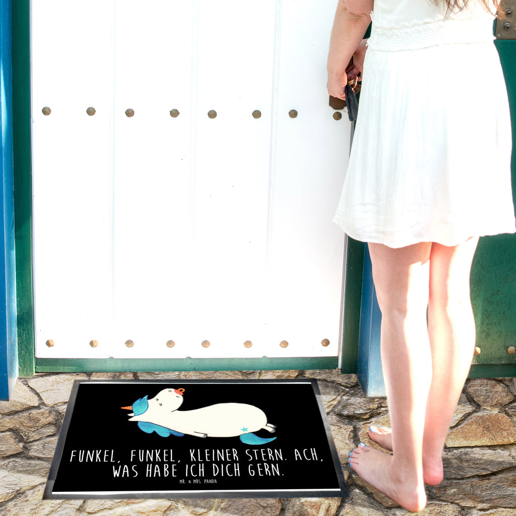 Fußmatte Einhorn Schnullie Einhörner, Unicorn, Einhorn, Baby, Kleinkind, Geburt, Geburtstag, Säugling, Schnuller, Geschenk Geburt, Mutter, Mama Türvorleger, Schmutzmatte, Fußabtreter, Matte, Schmutzfänger, Fußabstreifer, Schmutzfangmatte, Türmatte, Motivfußmatte,  Haustürmatte, Vorleger  Einhorn, Einhörner, Einhorn Deko, Pegasus, Unicorn