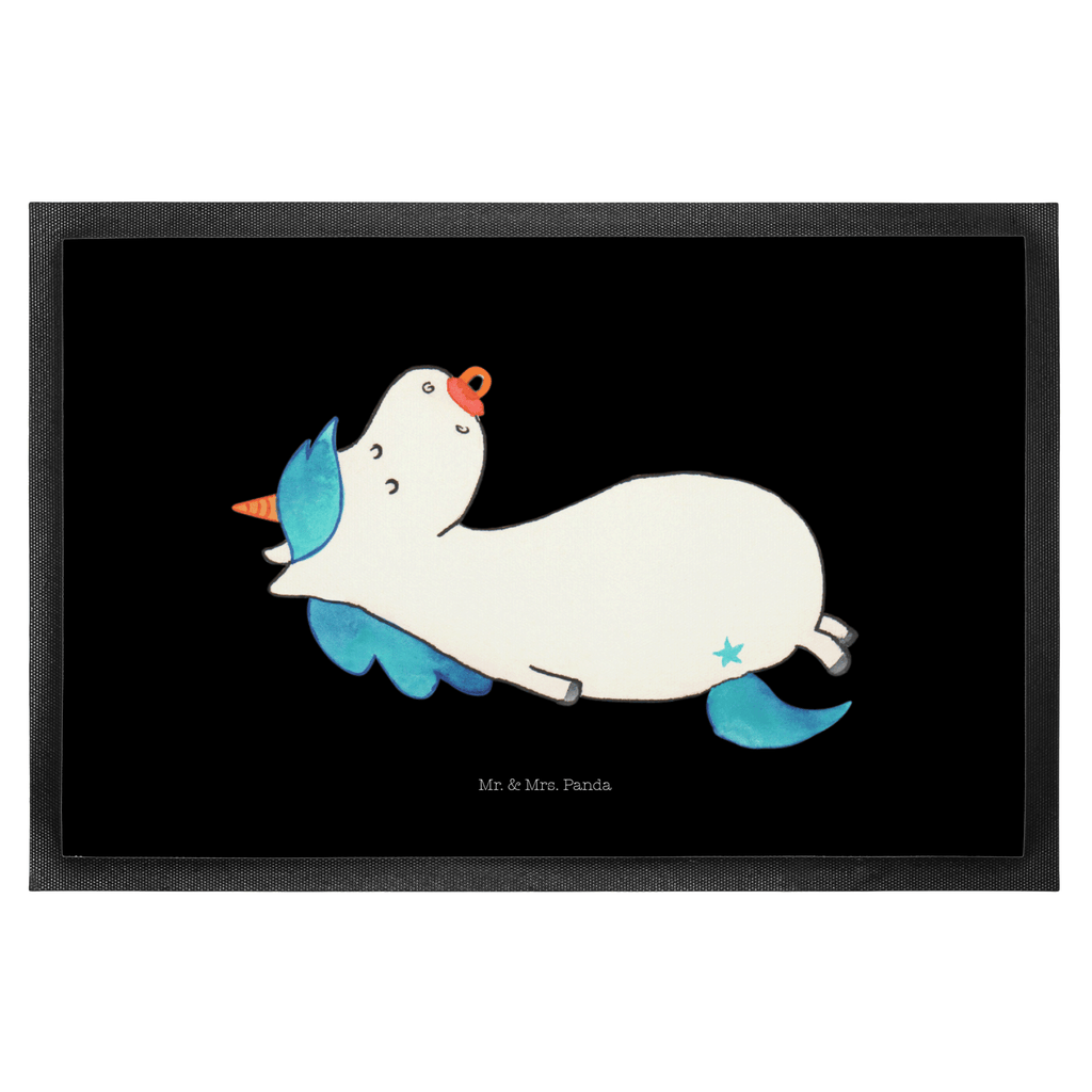 Fußmatte Einhorn Schnullie Einhörner, Unicorn, Einhorn, Baby, Kleinkind, Geburt, Geburtstag, Säugling, Schnuller, Geschenk Geburt, Mutter, Mama Türvorleger, Schmutzmatte, Fußabtreter, Matte, Schmutzfänger, Fußabstreifer, Schmutzfangmatte, Türmatte, Motivfußmatte,  Haustürmatte, Vorleger  Einhorn, Einhörner, Einhorn Deko, Pegasus, Unicorn