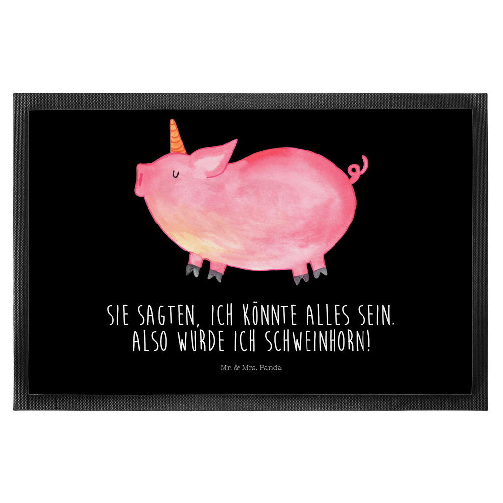 Fußmatte Einhorn Schweinhorn Einhorn, Einhörner, Unicorn, Party, Spaß, Schwein, Schweinhorn, Bauer, witzig. lustig, Spruch, geschenk, Pig, Piggy, funny, english, englisch Türvorleger, Schmutzmatte, Fußabtreter, Matte, Schmutzfänger, Fußabstreifer, Schmutzfangmatte, Türmatte, Motivfußmatte,  Haustürmatte, Vorleger  Einhorn, Einhörner, Einhorn Deko, Pegasus, Unicorn
