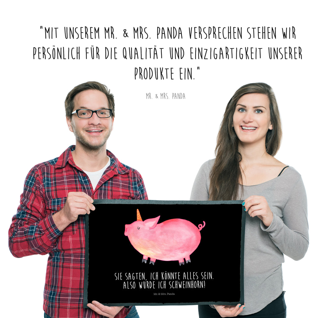 Fußmatte Einhorn Schweinhorn Einhorn, Einhörner, Unicorn, Party, Spaß, Schwein, Schweinhorn, Bauer, witzig. lustig, Spruch, geschenk, Pig, Piggy, funny, english, englisch Türvorleger, Schmutzmatte, Fußabtreter, Matte, Schmutzfänger, Fußabstreifer, Schmutzfangmatte, Türmatte, Motivfußmatte,  Haustürmatte, Vorleger  Einhorn, Einhörner, Einhorn Deko, Pegasus, Unicorn
