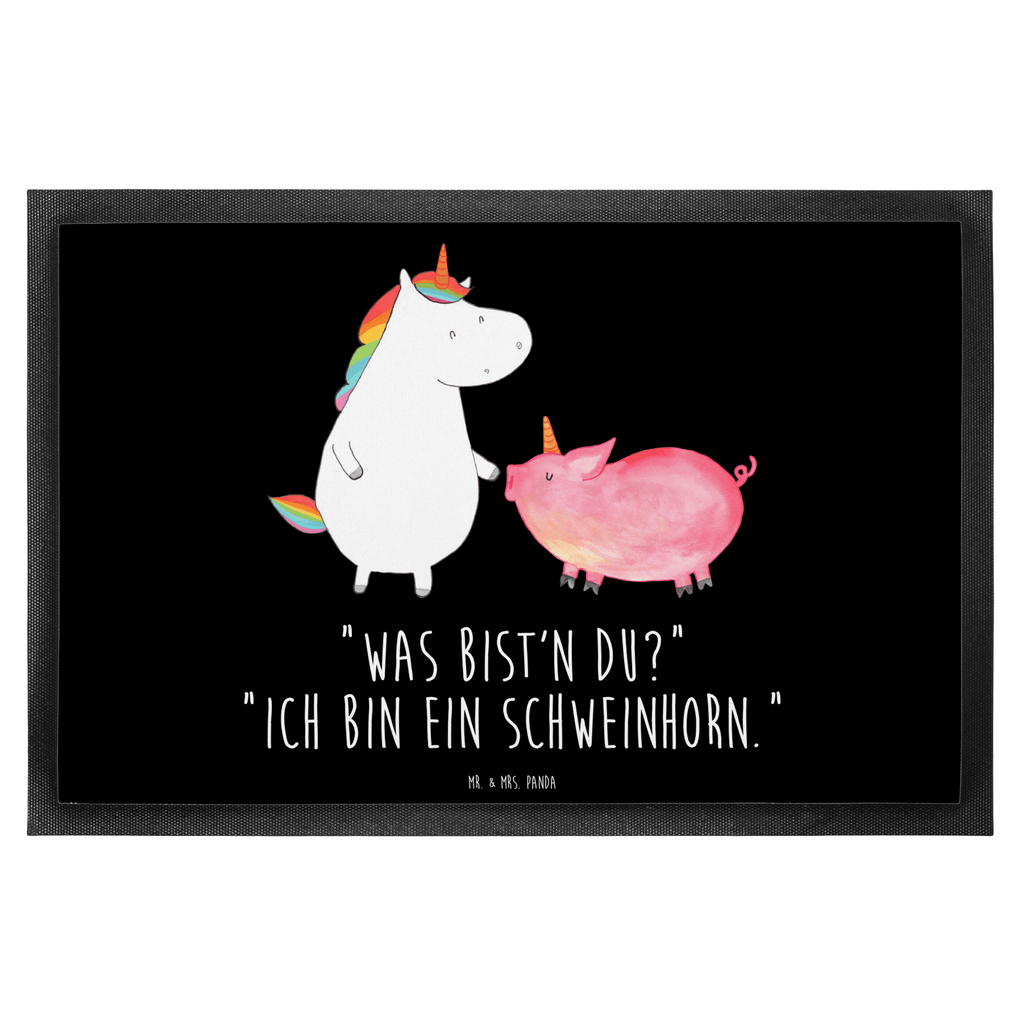 Fußmatte Einhorn + Schweinhorn Einhörner, Unicorn, Einhorn, Freundschaft, Schweinhorn, Schwein, Freundin, Schweinchen Türvorleger, Schmutzmatte, Fußabtreter, Matte, Schmutzfänger, Fußabstreifer, Schmutzfangmatte, Türmatte, Motivfußmatte,  Haustürmatte, Vorleger  Einhorn, Einhörner, Einhorn Deko, Pegasus, Unicorn