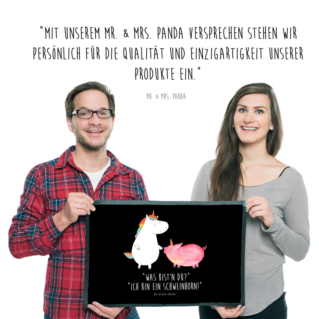 Fußmatte Einhorn + Schweinhorn Einhörner, Unicorn, Einhorn, Freundschaft, Schweinhorn, Schwein, Freundin, Schweinchen Türvorleger, Schmutzmatte, Fußabtreter, Matte, Schmutzfänger, Fußabstreifer, Schmutzfangmatte, Türmatte, Motivfußmatte,  Haustürmatte, Vorleger  Einhorn, Einhörner, Einhorn Deko, Pegasus, Unicorn