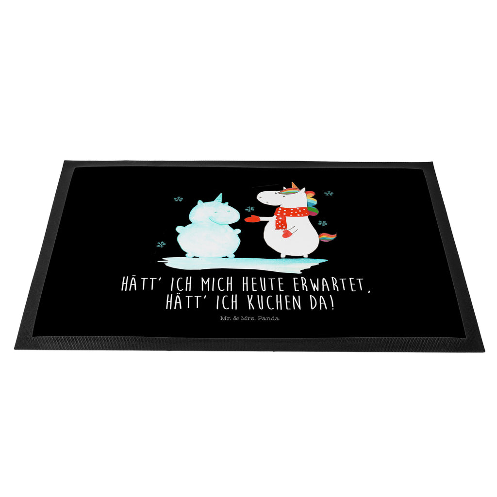 Fußmatte Einhorn Schneemann Einhorn, Unicorn, Schneemann, Winter, Schnee, Kuchen, Weihnachten, kalt, Mütze, Handschuhe, X-Mas Türvorleger, Schmutzmatte, Fußabtreter, Matte, Schmutzfänger, Fußabstreifer, Schmutzfangmatte, Türmatte, Motivfußmatte,  Haustürmatte, Vorleger  Einhorn, Einhörner, Einhorn Deko, Pegasus, Unicorn