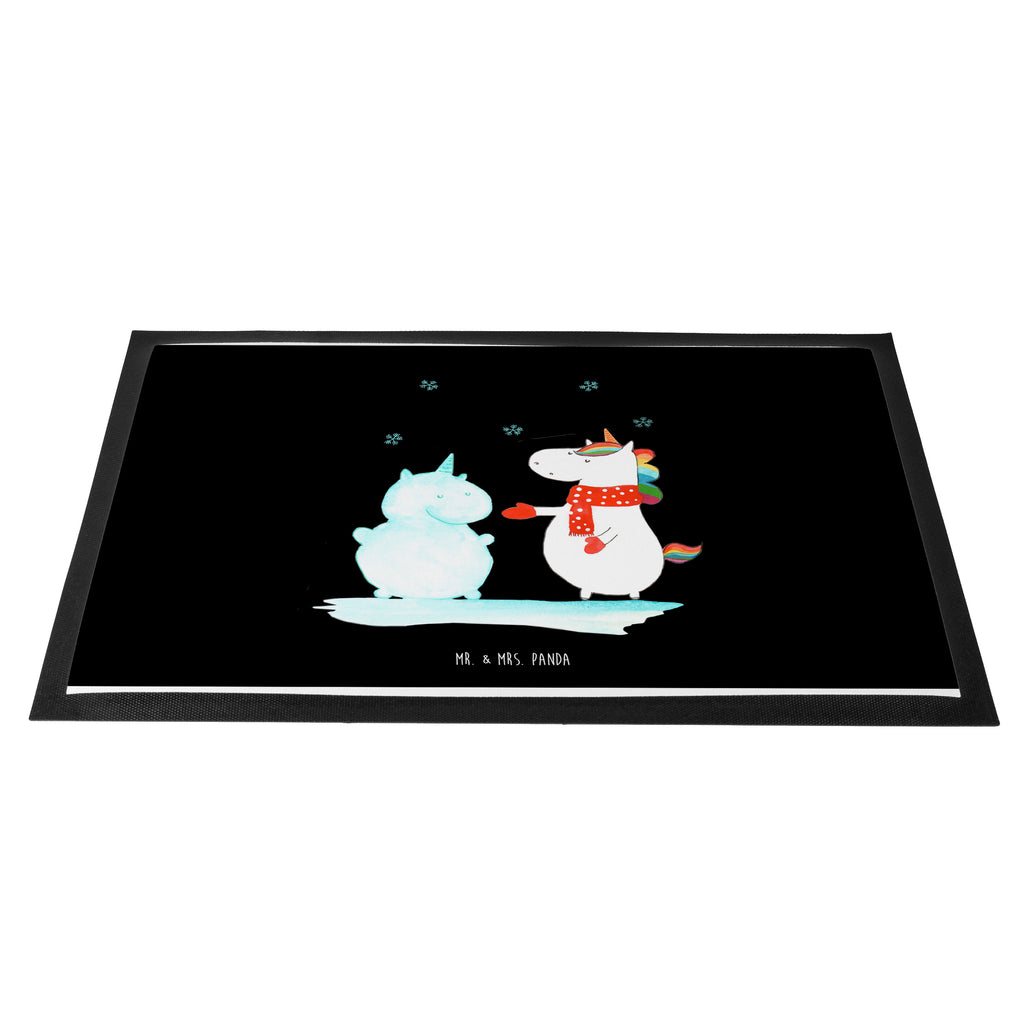 Fußmatte Einhorn Schneemann Einhorn, Unicorn, Schneemann, Winter, Schnee, Kuchen, Weihnachten, kalt, Mütze, Handschuhe, X-Mas Türvorleger, Schmutzmatte, Fußabtreter, Matte, Schmutzfänger, Fußabstreifer, Schmutzfangmatte, Türmatte, Motivfußmatte,  Haustürmatte, Vorleger  Einhorn, Einhörner, Einhorn Deko, Pegasus, Unicorn