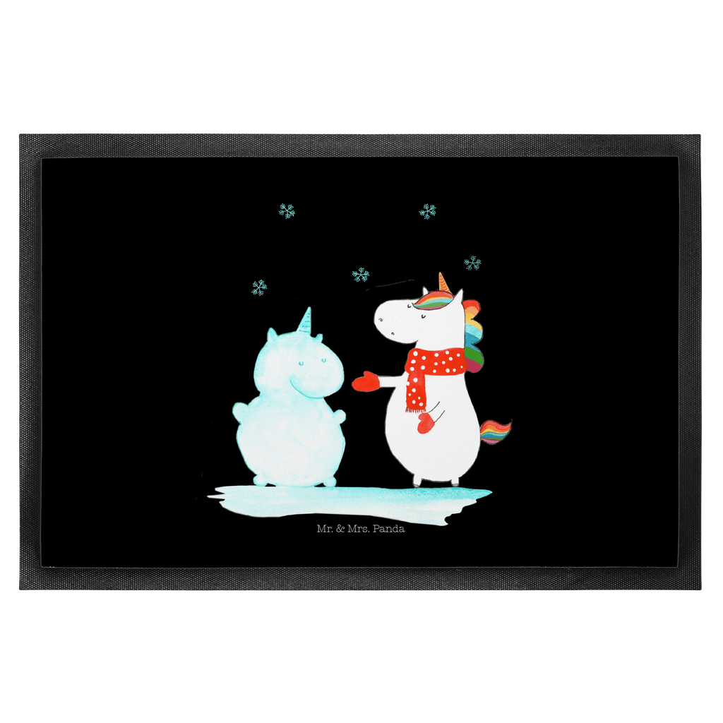Fußmatte Einhorn Schneemann Einhorn, Unicorn, Schneemann, Winter, Schnee, Kuchen, Weihnachten, kalt, Mütze, Handschuhe, X-Mas Türvorleger, Schmutzmatte, Fußabtreter, Matte, Schmutzfänger, Fußabstreifer, Schmutzfangmatte, Türmatte, Motivfußmatte,  Haustürmatte, Vorleger  Einhorn, Einhörner, Einhorn Deko, Pegasus, Unicorn