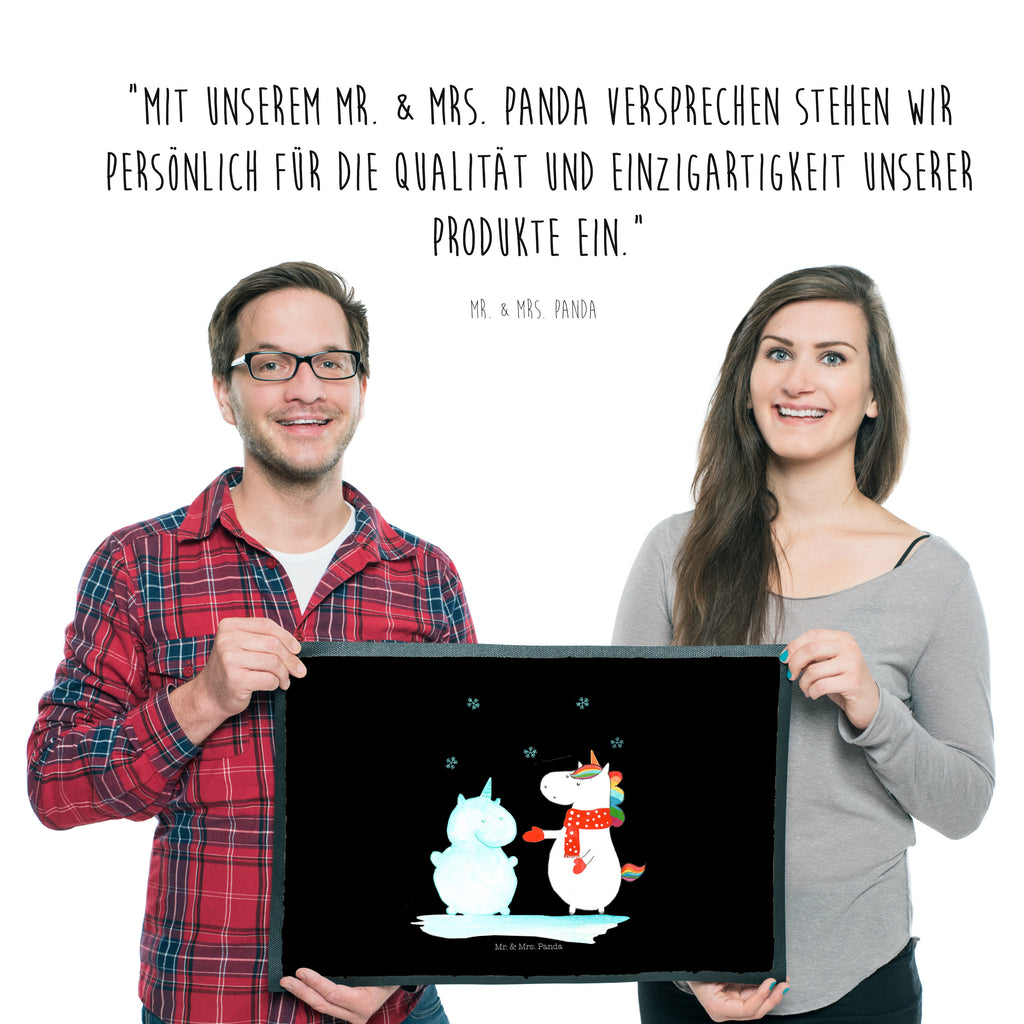 Fußmatte Einhorn Schneemann Einhorn, Unicorn, Schneemann, Winter, Schnee, Kuchen, Weihnachten, kalt, Mütze, Handschuhe, X-Mas Türvorleger, Schmutzmatte, Fußabtreter, Matte, Schmutzfänger, Fußabstreifer, Schmutzfangmatte, Türmatte, Motivfußmatte,  Haustürmatte, Vorleger  Einhorn, Einhörner, Einhorn Deko, Pegasus, Unicorn