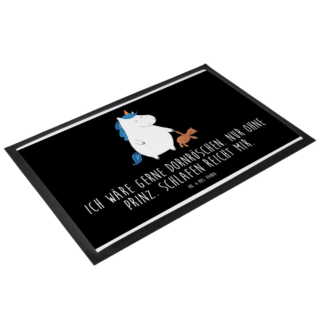 Fußmatte Einhorn Teddy Einhorn, Einhörner, Unicorn, schlafen, gute Nacht, Single, Bett, Träumen, Freundin, Singleleben Türvorleger, Schmutzmatte, Fußabtreter, Matte, Schmutzfänger, Fußabstreifer, Schmutzfangmatte, Türmatte, Motivfußmatte,  Haustürmatte, Vorleger  Einhorn, Einhörner, Einhorn Deko, Pegasus, Unicorn