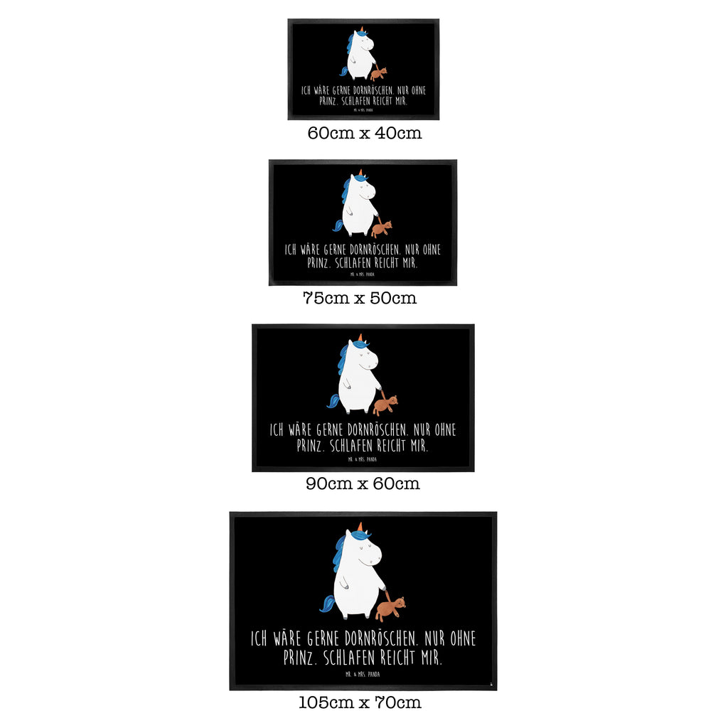 Fußmatte Einhorn Teddy Einhorn, Einhörner, Unicorn, schlafen, gute Nacht, Single, Bett, Träumen, Freundin, Singleleben Türvorleger, Schmutzmatte, Fußabtreter, Matte, Schmutzfänger, Fußabstreifer, Schmutzfangmatte, Türmatte, Motivfußmatte,  Haustürmatte, Vorleger  Einhorn, Einhörner, Einhorn Deko, Pegasus, Unicorn