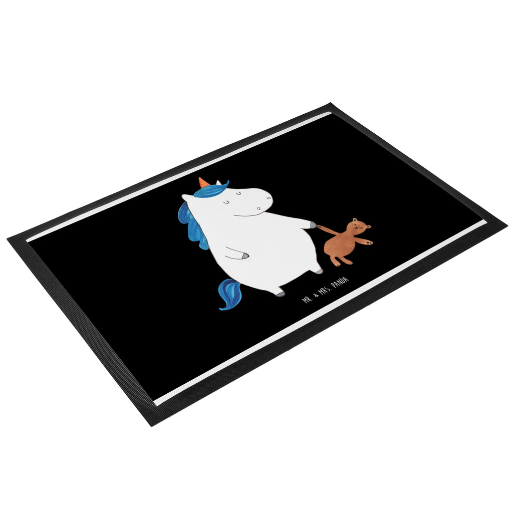 Fußmatte Einhorn Teddy Einhorn, Einhörner, Unicorn, schlafen, gute Nacht, Single, Bett, Träumen, Freundin, Singleleben Türvorleger, Schmutzmatte, Fußabtreter, Matte, Schmutzfänger, Fußabstreifer, Schmutzfangmatte, Türmatte, Motivfußmatte,  Haustürmatte, Vorleger  Einhorn, Einhörner, Einhorn Deko, Pegasus, Unicorn