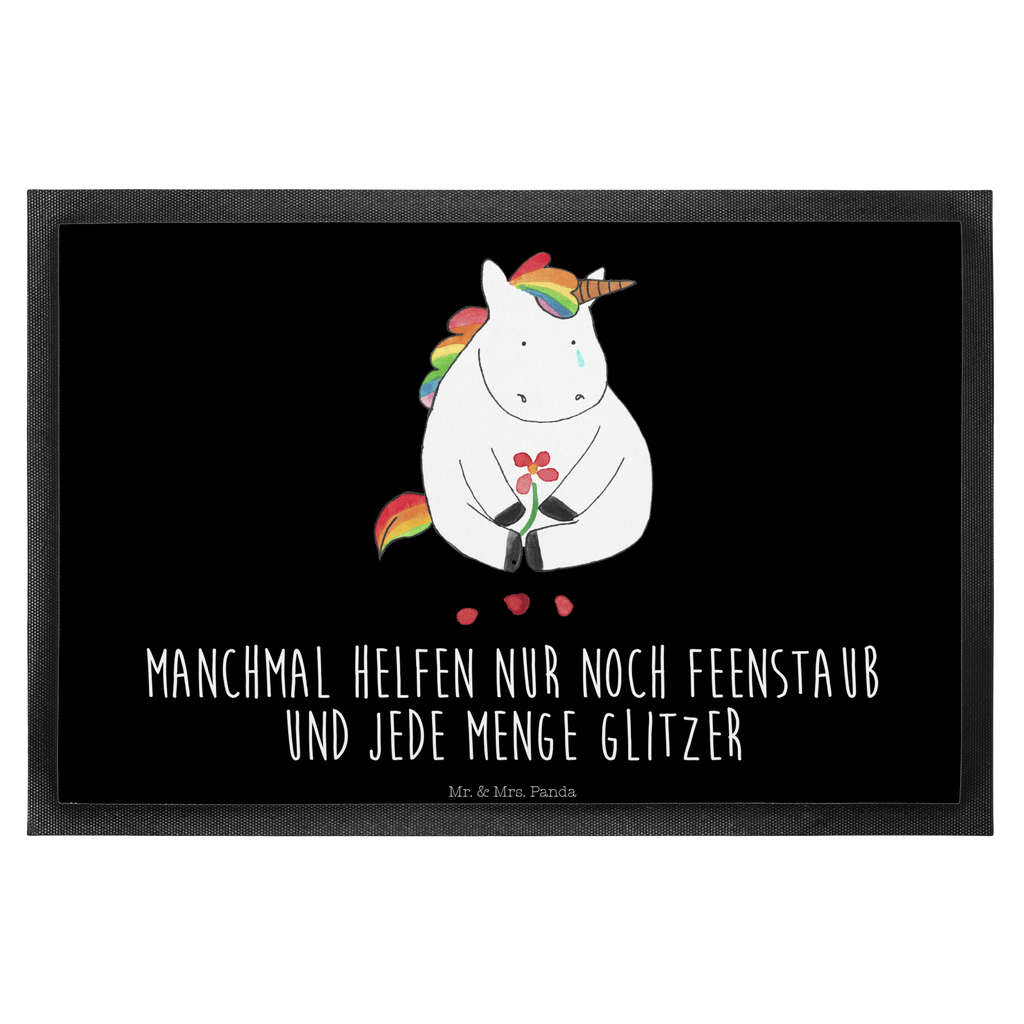 Fußmatte Einhorn Traurig Einhorn, Einhörner, Glitzer, Trösten. Freundschaft, Freunde, Liebe, Trauer, Grußkarte, Blume  Türvorleger, Schmutzmatte, Fußabtreter, Matte, Schmutzfänger, Fußabstreifer, Schmutzfangmatte, Türmatte, Motivfußmatte,  Haustürmatte, Vorleger  Einhorn, Einhörner, Einhorn Deko, Pegasus, Unicorn