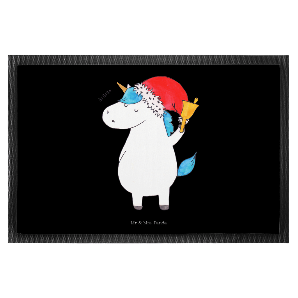 Fußmatte Einhorn Weihnachtsmann Gin, Schokolade, Schoki, Einhorn, Einhörner, Unicorn, Weihnachten, Weihnachtsmann, Nikolaus, Wunschzettel, Wunschliste, Feenstaub Türvorleger, Schmutzmatte, Fußabtreter, Matte, Schmutzfänger, Fußabstreifer, Schmutzfangmatte, Türmatte, Motivfußmatte,  Haustürmatte, Vorleger  Einhorn, Einhörner, Einhorn Deko, Pegasus, Unicorn