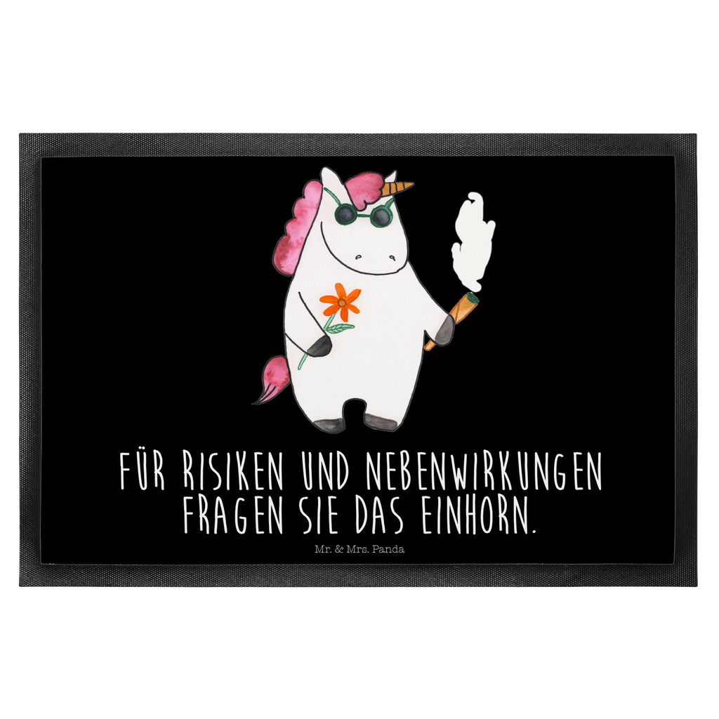 Fußmatte Einhorn Woodstock Türvorleger, Schmutzmatte, Fußabtreter, Matte, Schmutzfänger, Fußabstreifer, Schmutzfangmatte, Türmatte, Motivfußmatte, Haustürmatte, Vorleger, Einhorn, Einhörner, Einhorn Deko, Pegasus, Unicorn, Kiffen, Joint, Zigarette, Alkohol, Party, Spaß. lustig, witzig, Woodstock