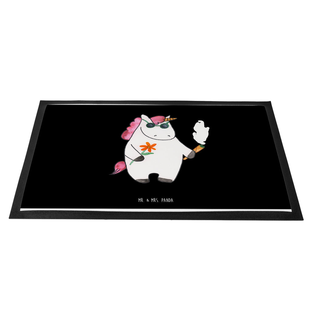 Fußmatte Einhorn Woodstock Türvorleger, Schmutzmatte, Fußabtreter, Matte, Schmutzfänger, Fußabstreifer, Schmutzfangmatte, Türmatte, Motivfußmatte, Haustürmatte, Vorleger, Einhorn, Einhörner, Einhorn Deko, Pegasus, Unicorn, Kiffen, Joint, Zigarette, Alkohol, Party, Spaß. lustig, witzig, Woodstock