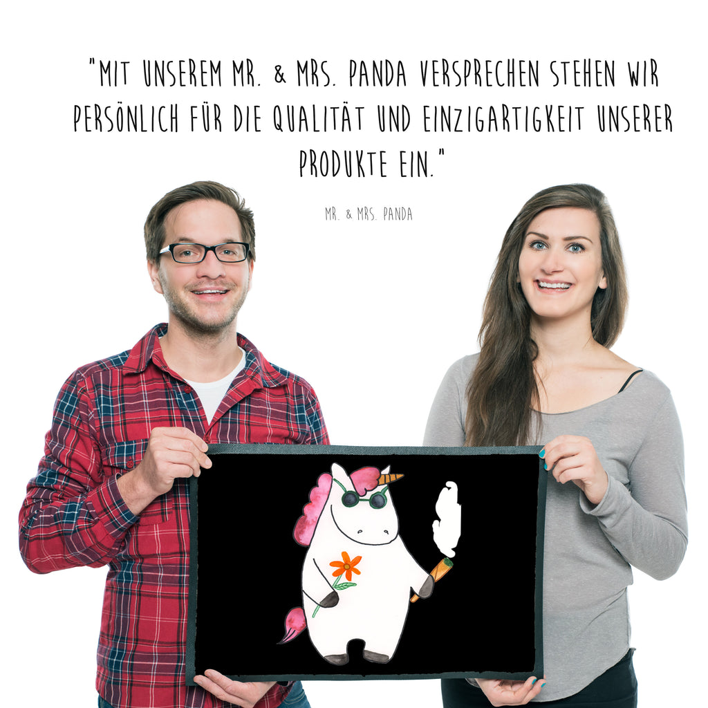 Fußmatte Einhorn Woodstock Türvorleger, Schmutzmatte, Fußabtreter, Matte, Schmutzfänger, Fußabstreifer, Schmutzfangmatte, Türmatte, Motivfußmatte, Haustürmatte, Vorleger, Einhorn, Einhörner, Einhorn Deko, Pegasus, Unicorn, Kiffen, Joint, Zigarette, Alkohol, Party, Spaß. lustig, witzig, Woodstock