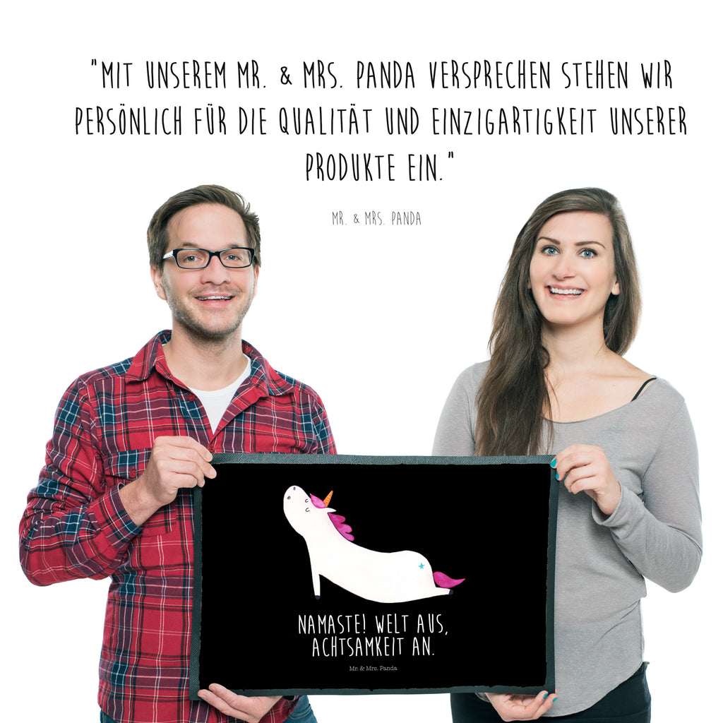 Fußmatte Einhorn Yoga Einhorn, Einhörner, Unicorn, Yoga, Namaste, Achtsamkeit, Entspannung, Joga, Yogamatte, Sport, lustig, witzig, süß Türvorleger, Schmutzmatte, Fußabtreter, Matte, Schmutzfänger, Fußabstreifer, Schmutzfangmatte, Türmatte, Motivfußmatte,  Haustürmatte, Vorleger  Einhorn, Einhörner, Einhorn Deko, Pegasus, Unicorn