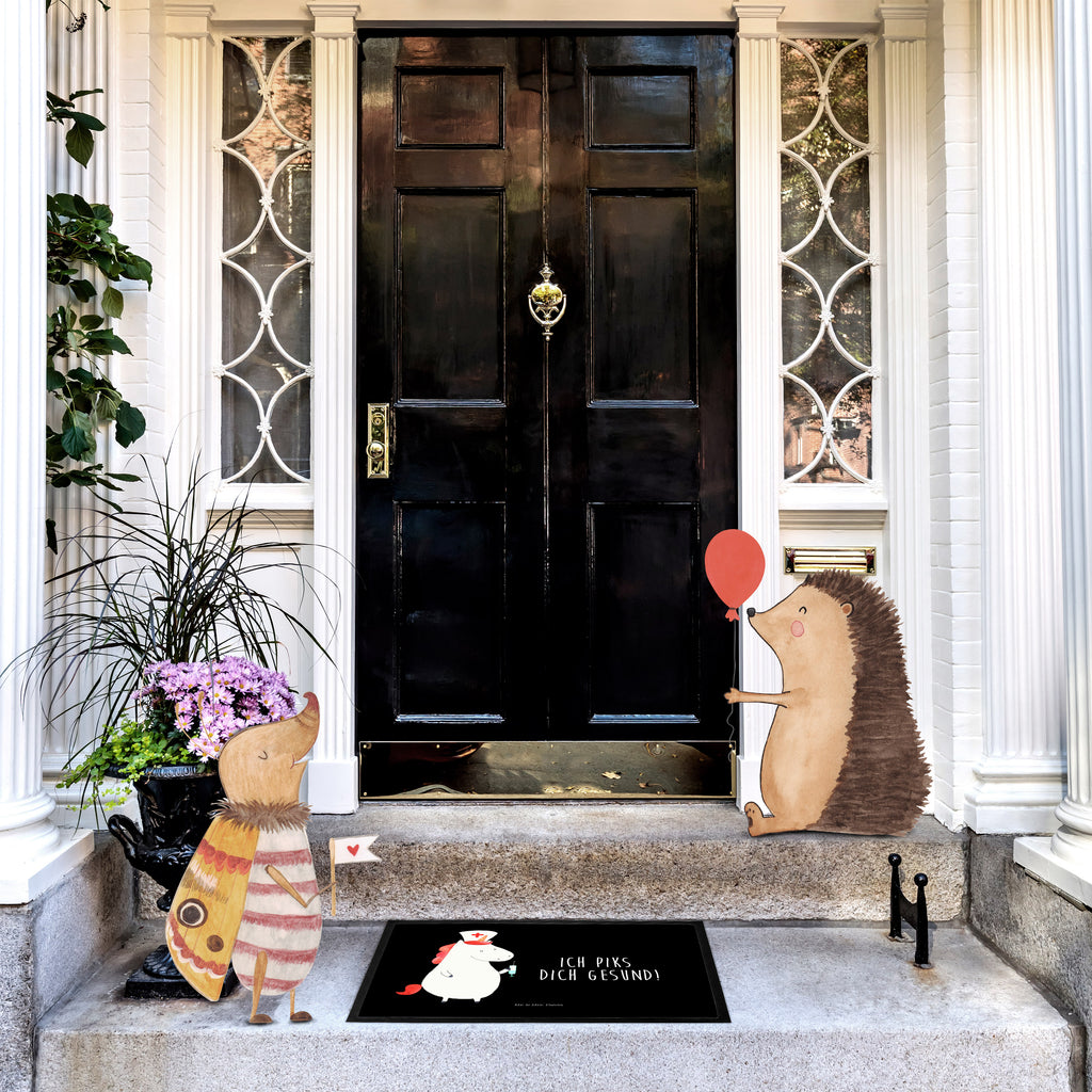 Fußmatte Einhorn Krankenschwester Einhorn, Krankenschwester Geschenk, Krankenpfleger Geschenk, Krankenpflegerin, Krankenschwester Dankeschön, Krankenhaus, Ärztin Geschenk, Türvorleger, Schmutzmatte, Fußabtreter, Matte, Schmutzfänger, Fußabstreifer, Schmutzfangmatte, Türmatte, Motivfußmatte,  Haustürmatte, Vorleger  Einhorn, Einhörner, Einhorn Deko, Pegasus, Unicorn