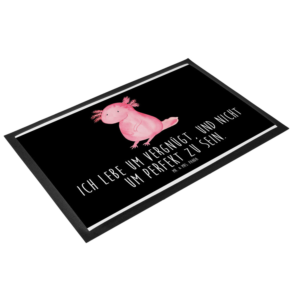 Fußmatte Axolotl Axolotl, Axolot, vergnügt, fröhlich, zufrieden, Lebensstil, Weisheit, Lebensweisheit, Liebe, Freundin Türvorleger, Schmutzmatte, Fußabtreter, Matte, Schmutzfänger, Fußabstreifer, Schmutzfangmatte, Türmatte, Motivfußmatte,  Haustürmatte, Vorleger  Axolotl, Molch