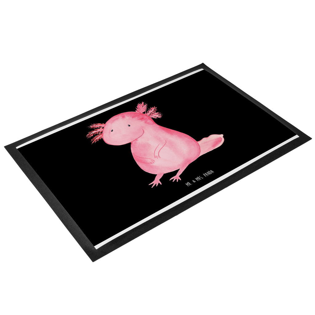 Fußmatte Axolotl Axolotl, Axolot, vergnügt, fröhlich, zufrieden, Lebensstil, Weisheit, Lebensweisheit, Liebe, Freundin Türvorleger, Schmutzmatte, Fußabtreter, Matte, Schmutzfänger, Fußabstreifer, Schmutzfangmatte, Türmatte, Motivfußmatte,  Haustürmatte, Vorleger  Axolotl, Molch