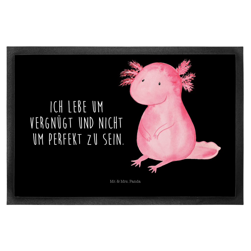 Fußmatte Axolotl Axolotl, Axolot, vergnügt, fröhlich, zufrieden, Lebensstil, Weisheit, Lebensweisheit, Liebe, Freundin Türvorleger, Schmutzmatte, Fußabtreter, Matte, Schmutzfänger, Fußabstreifer, Schmutzfangmatte, Türmatte, Motivfußmatte,  Haustürmatte, Vorleger  Axolotl, Molch