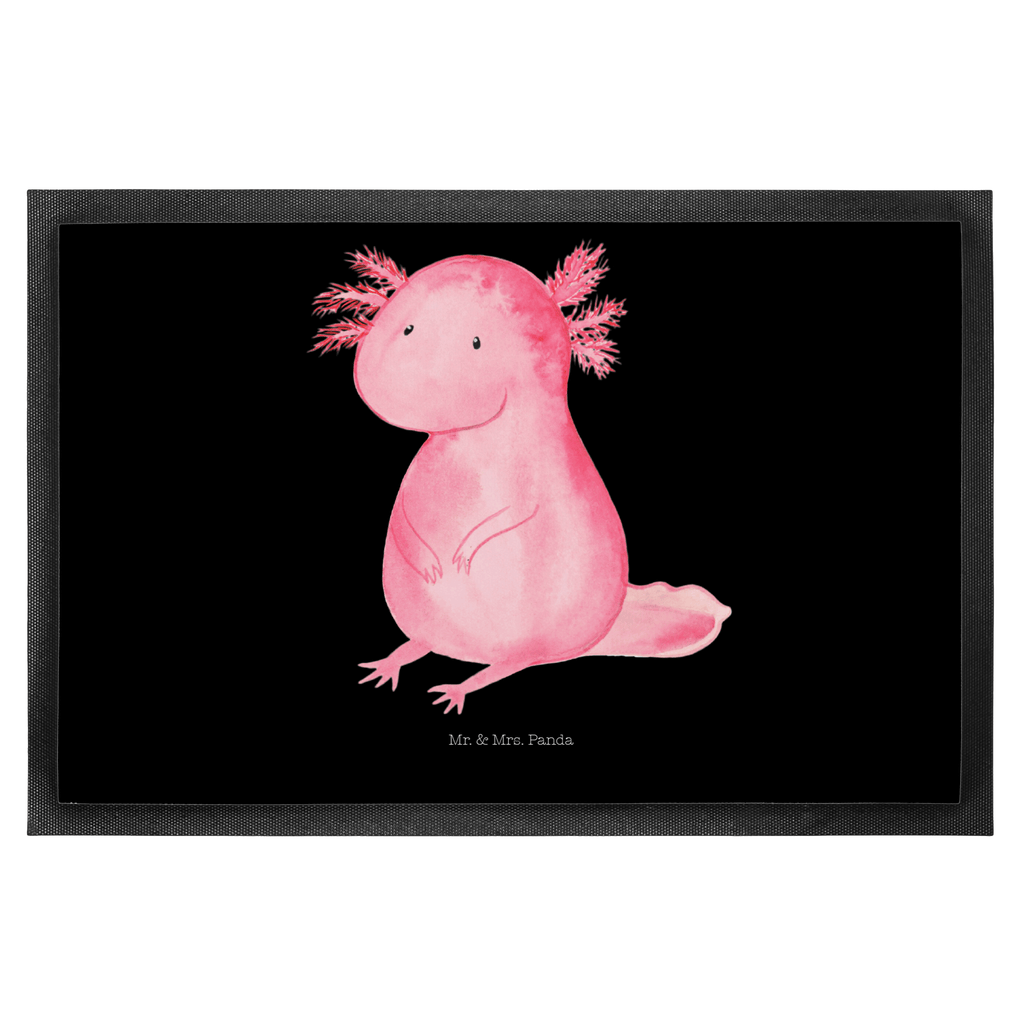 Fußmatte Axolotl Axolotl, Axolot, vergnügt, fröhlich, zufrieden, Lebensstil, Weisheit, Lebensweisheit, Liebe, Freundin Türvorleger, Schmutzmatte, Fußabtreter, Matte, Schmutzfänger, Fußabstreifer, Schmutzfangmatte, Türmatte, Motivfußmatte,  Haustürmatte, Vorleger  Axolotl, Molch