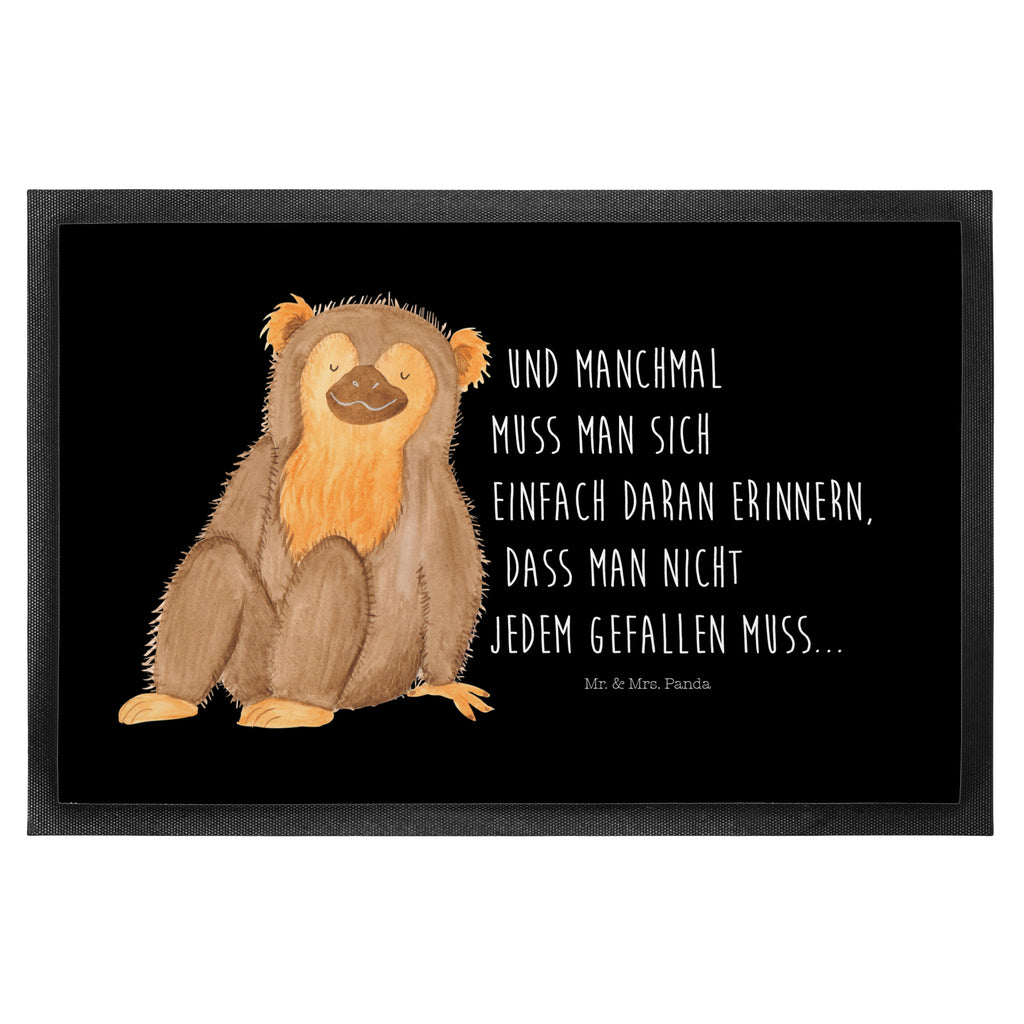 Fußmatte Affe Affe, Äffchen, Affen, Selbstliebe, Respekt, Motivation, Selbstachtung, Liebe, Selbstbewusstsein, Selfcare	 Türvorleger, Schmutzmatte, Fußabtreter, Matte, Schmutzfänger, Fußabstreifer, Schmutzfangmatte, Türmatte, Motivfußmatte,  Haustürmatte, Vorleger  Afrika, Wildtiere
