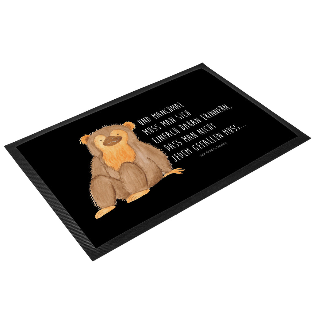 Fußmatte Affe Affe, Äffchen, Affen, Selbstliebe, Respekt, Motivation, Selbstachtung, Liebe, Selbstbewusstsein, Selfcare	 Türvorleger, Schmutzmatte, Fußabtreter, Matte, Schmutzfänger, Fußabstreifer, Schmutzfangmatte, Türmatte, Motivfußmatte,  Haustürmatte, Vorleger  Afrika, Wildtiere