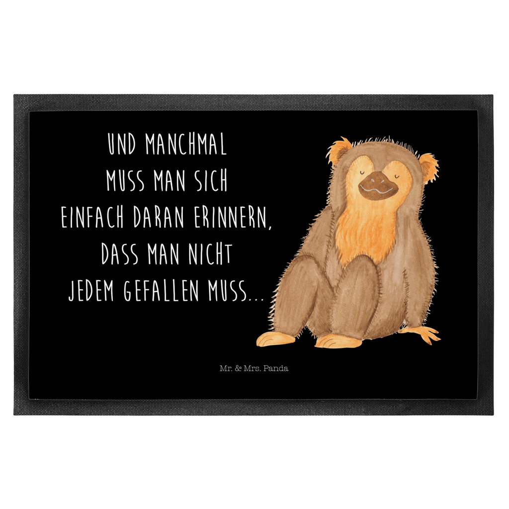 Fußmatte Affe Affe, Äffchen, Affen, Selbstliebe, Respekt, Motivation, Selbstachtung, Liebe, Selbstbewusstsein, Selfcare	 Türvorleger, Schmutzmatte, Fußabtreter, Matte, Schmutzfänger, Fußabstreifer, Schmutzfangmatte, Türmatte, Motivfußmatte,  Haustürmatte, Vorleger  Afrika, Wildtiere