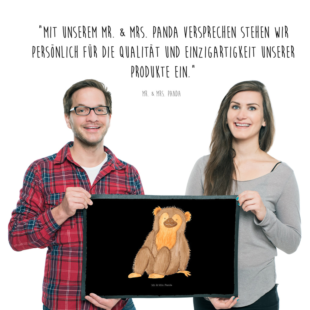 Fußmatte Affe Affe, Äffchen, Affen, Selbstliebe, Respekt, Motivation, Selbstachtung, Liebe, Selbstbewusstsein, Selfcare	 Türvorleger, Schmutzmatte, Fußabtreter, Matte, Schmutzfänger, Fußabstreifer, Schmutzfangmatte, Türmatte, Motivfußmatte,  Haustürmatte, Vorleger  Afrika, Wildtiere