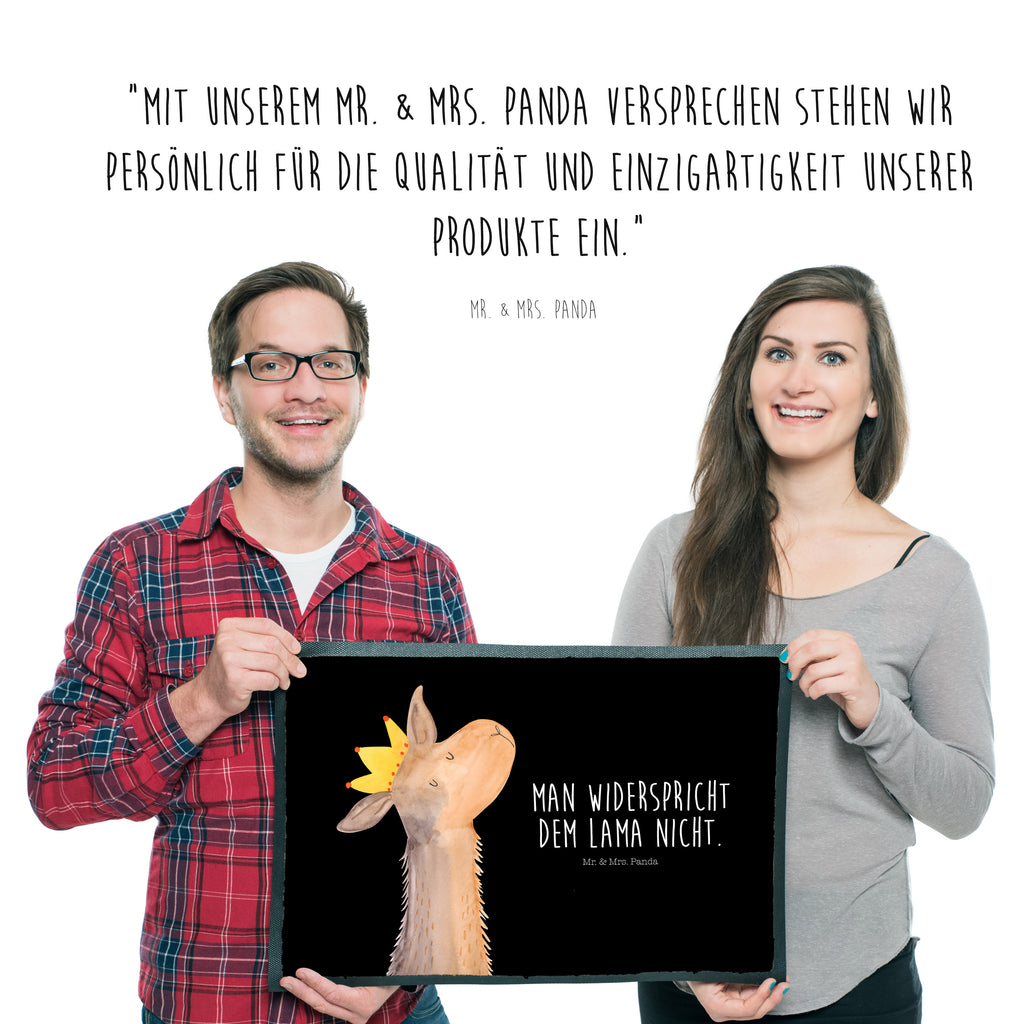 Fußmatte Lamakopf König Lama, Lamas, König, Königin, Freundin, Mama, Papa, Büro Kollege, Kollegin, Chef, Vorgesetzter, Abi, Abitur Türvorleger, Schmutzmatte, Fußabtreter, Matte, Schmutzfänger, Fußabstreifer, Schmutzfangmatte, Türmatte, Motivfußmatte,  Haustürmatte, Vorleger  Lama, Alpaka
