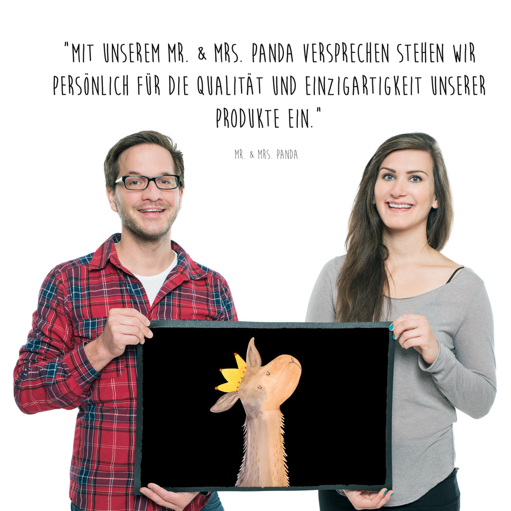 Fußmatte Lamakopf König Lama, Lamas, König, Königin, Freundin, Mama, Papa, Büro Kollege, Kollegin, Chef, Vorgesetzter, Abi, Abitur Türvorleger, Schmutzmatte, Fußabtreter, Matte, Schmutzfänger, Fußabstreifer, Schmutzfangmatte, Türmatte, Motivfußmatte,  Haustürmatte, Vorleger  Lama, Alpaka