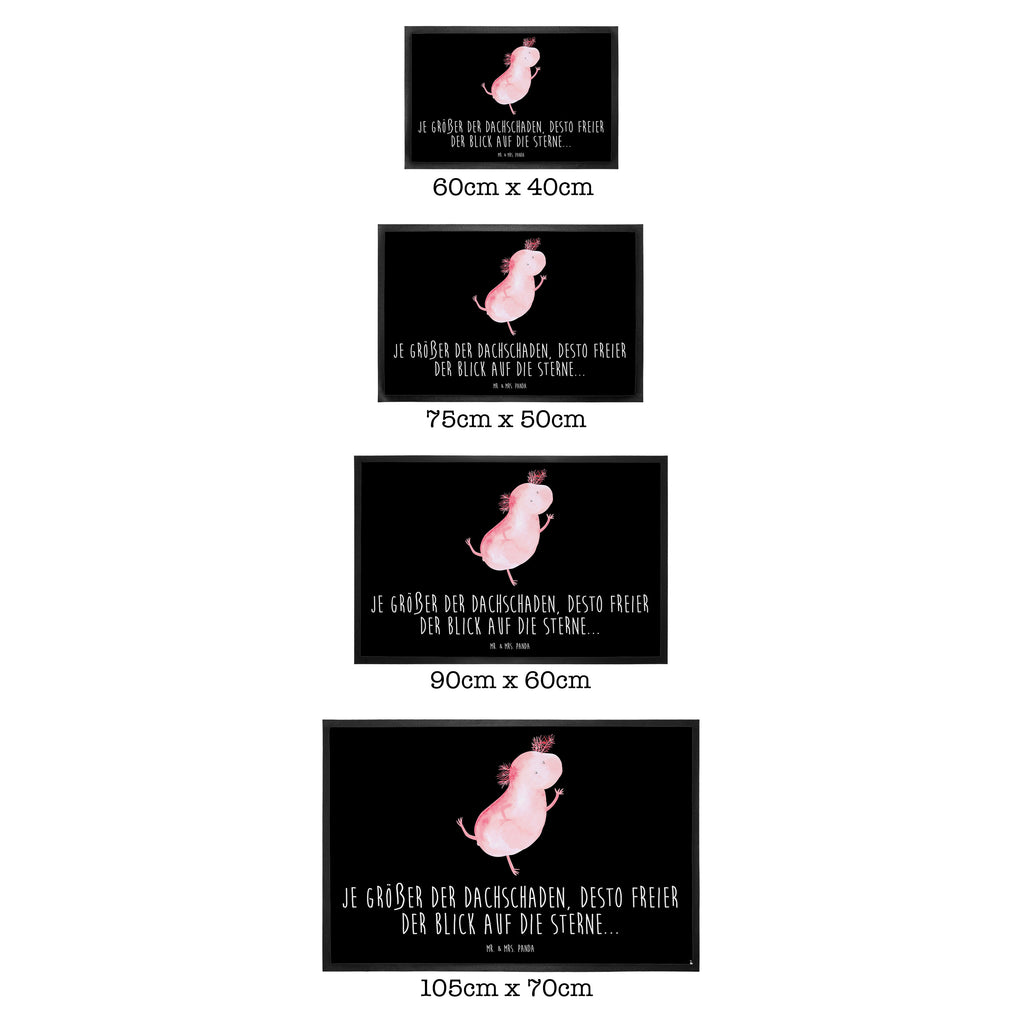 Fußmatte Axolotl tanzt Axolotl, Axolot, Schwanzlurch, Lurch, Lurche, Dachschaden, Sterne, verrückt, Freundin, beste Freundin Türvorleger, Schmutzmatte, Fußabtreter, Matte, Schmutzfänger, Fußabstreifer, Schmutzfangmatte, Türmatte, Motivfußmatte,  Haustürmatte, Vorleger  Axolotl, Molch