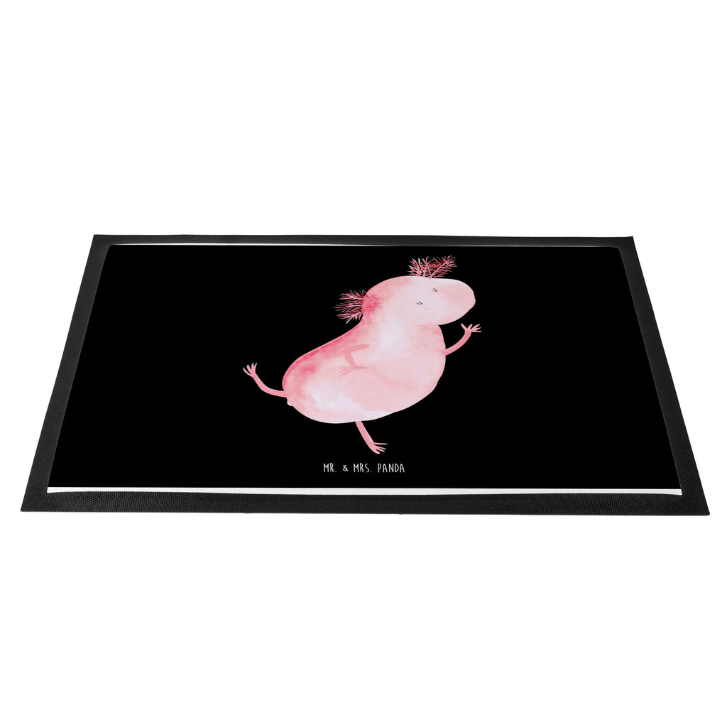 Fußmatte Axolotl tanzt Axolotl, Axolot, Schwanzlurch, Lurch, Lurche, Dachschaden, Sterne, verrückt, Freundin, beste Freundin Türvorleger, Schmutzmatte, Fußabtreter, Matte, Schmutzfänger, Fußabstreifer, Schmutzfangmatte, Türmatte, Motivfußmatte,  Haustürmatte, Vorleger  Axolotl, Molch