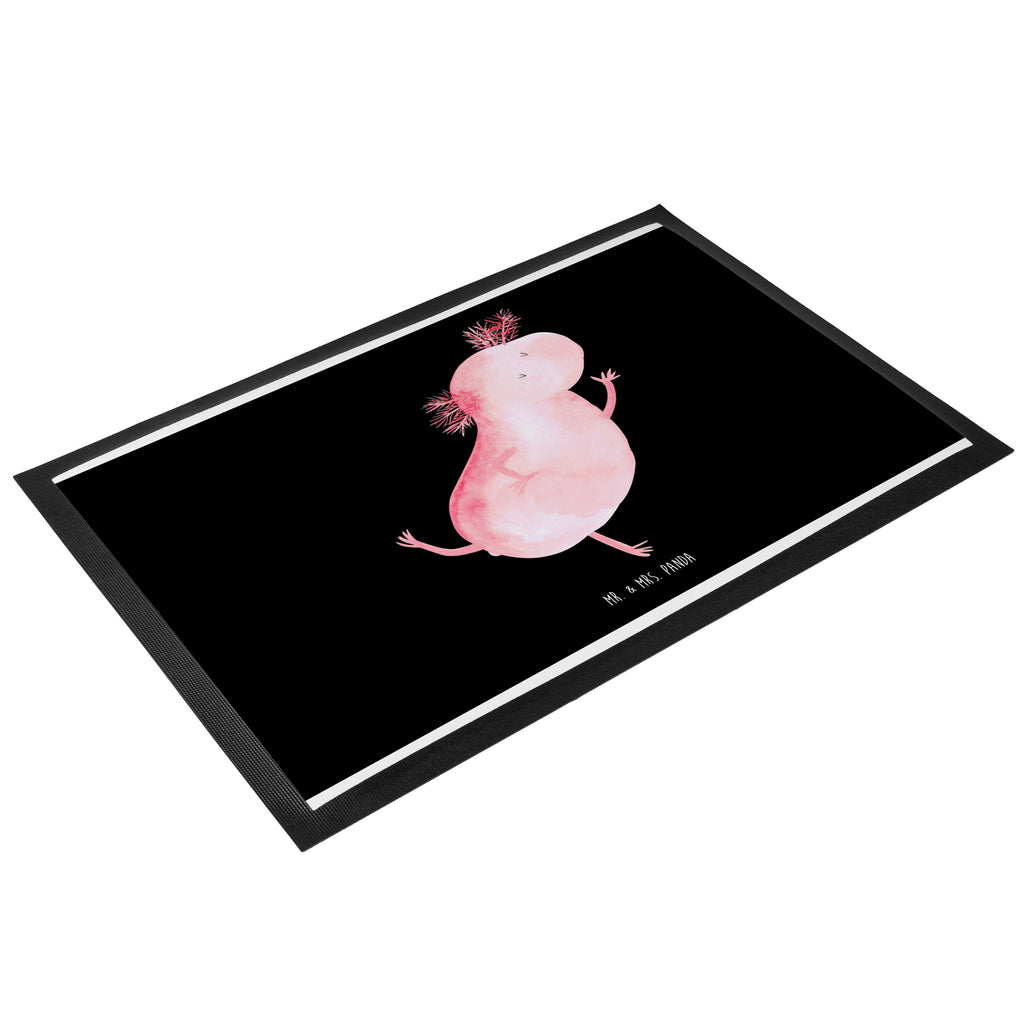 Fußmatte Axolotl tanzt Axolotl, Axolot, Schwanzlurch, Lurch, Lurche, Dachschaden, Sterne, verrückt, Freundin, beste Freundin Türvorleger, Schmutzmatte, Fußabtreter, Matte, Schmutzfänger, Fußabstreifer, Schmutzfangmatte, Türmatte, Motivfußmatte,  Haustürmatte, Vorleger  Axolotl, Molch