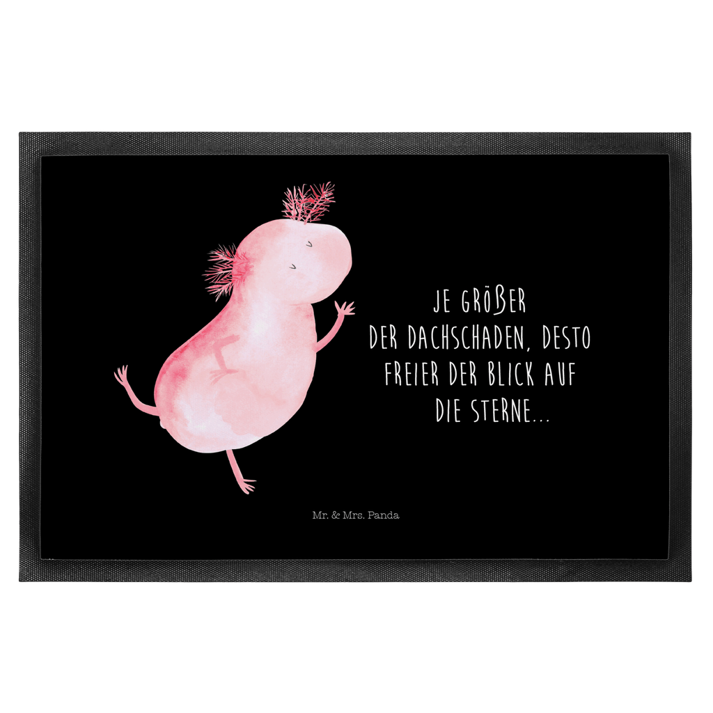 Fußmatte Axolotl tanzt Axolotl, Axolot, Schwanzlurch, Lurch, Lurche, Dachschaden, Sterne, verrückt, Freundin, beste Freundin Türvorleger, Schmutzmatte, Fußabtreter, Matte, Schmutzfänger, Fußabstreifer, Schmutzfangmatte, Türmatte, Motivfußmatte,  Haustürmatte, Vorleger  Axolotl, Molch