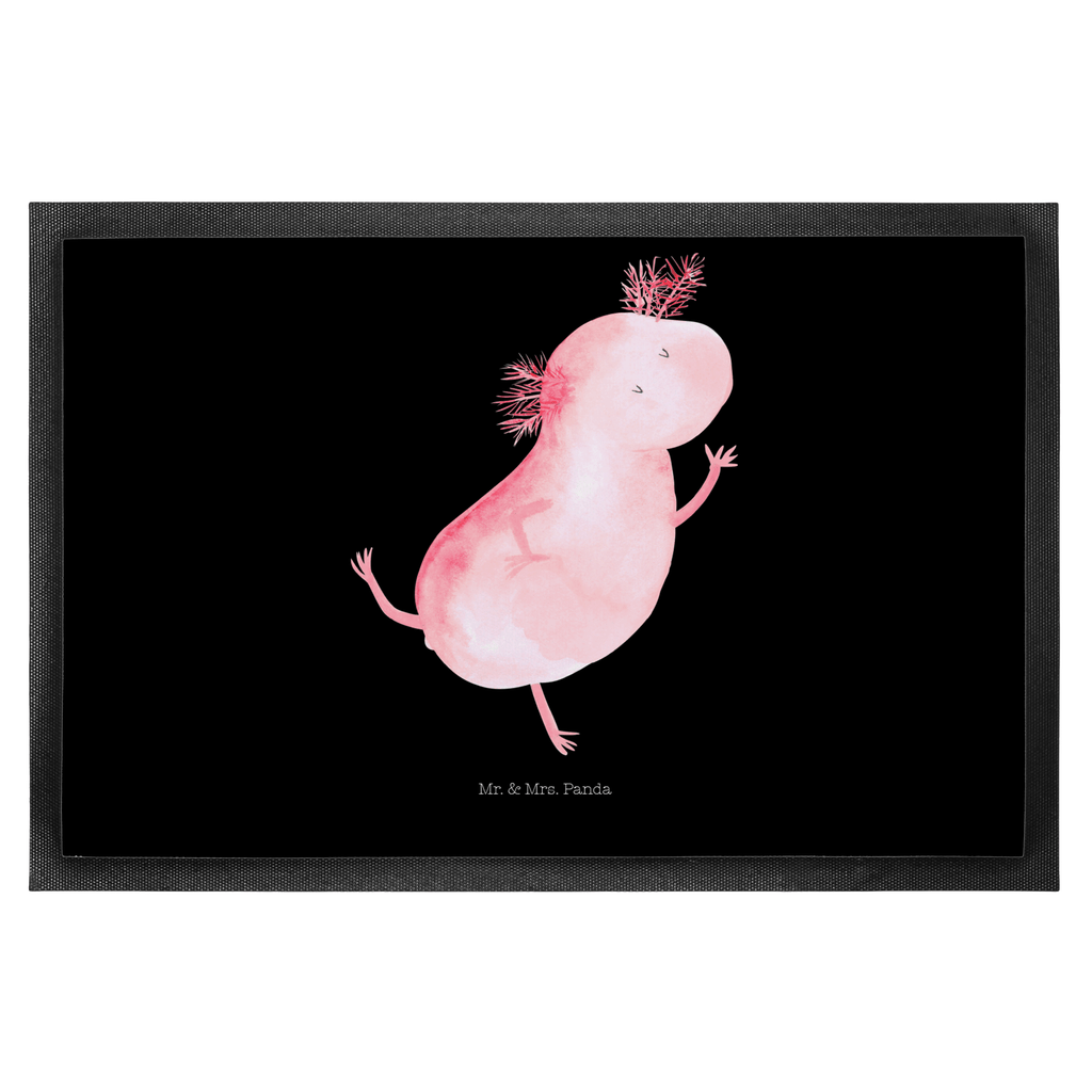 Fußmatte Axolotl tanzt Axolotl, Axolot, Schwanzlurch, Lurch, Lurche, Dachschaden, Sterne, verrückt, Freundin, beste Freundin Türvorleger, Schmutzmatte, Fußabtreter, Matte, Schmutzfänger, Fußabstreifer, Schmutzfangmatte, Türmatte, Motivfußmatte,  Haustürmatte, Vorleger  Axolotl, Molch