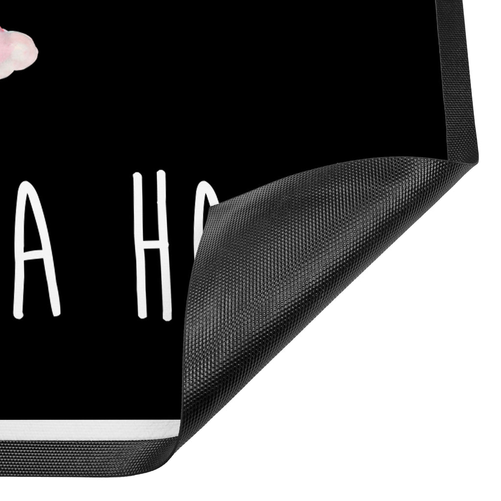 Fußmatte Lama Regenbogen Lama, Lamas, Regenbogen, Haters gonna hate, Haters, Selbstständig, Außenseiter, Schule, Abi, Hobby, Wolkenland, Freiheit	 Türvorleger, Schmutzmatte, Fußabtreter, Matte, Schmutzfänger, Fußabstreifer, Schmutzfangmatte, Türmatte, Motivfußmatte,  Haustürmatte, Vorleger  Lama, Alpaka