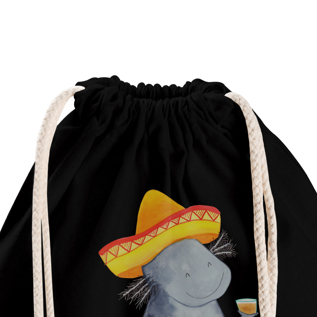 Sportbeutel Axolotl Tequila Turnbeutel, Beutel, Sporttasche, Tasche, Stoffbeutel, Axolotl, Molch, Mexico, Mexiko, Sombrero, Zitrone, Tequila, Motivation, Spruch, Schwanzlurch, Lurch, Lurche, Axolot, Feuerdrache, Feuersalamander