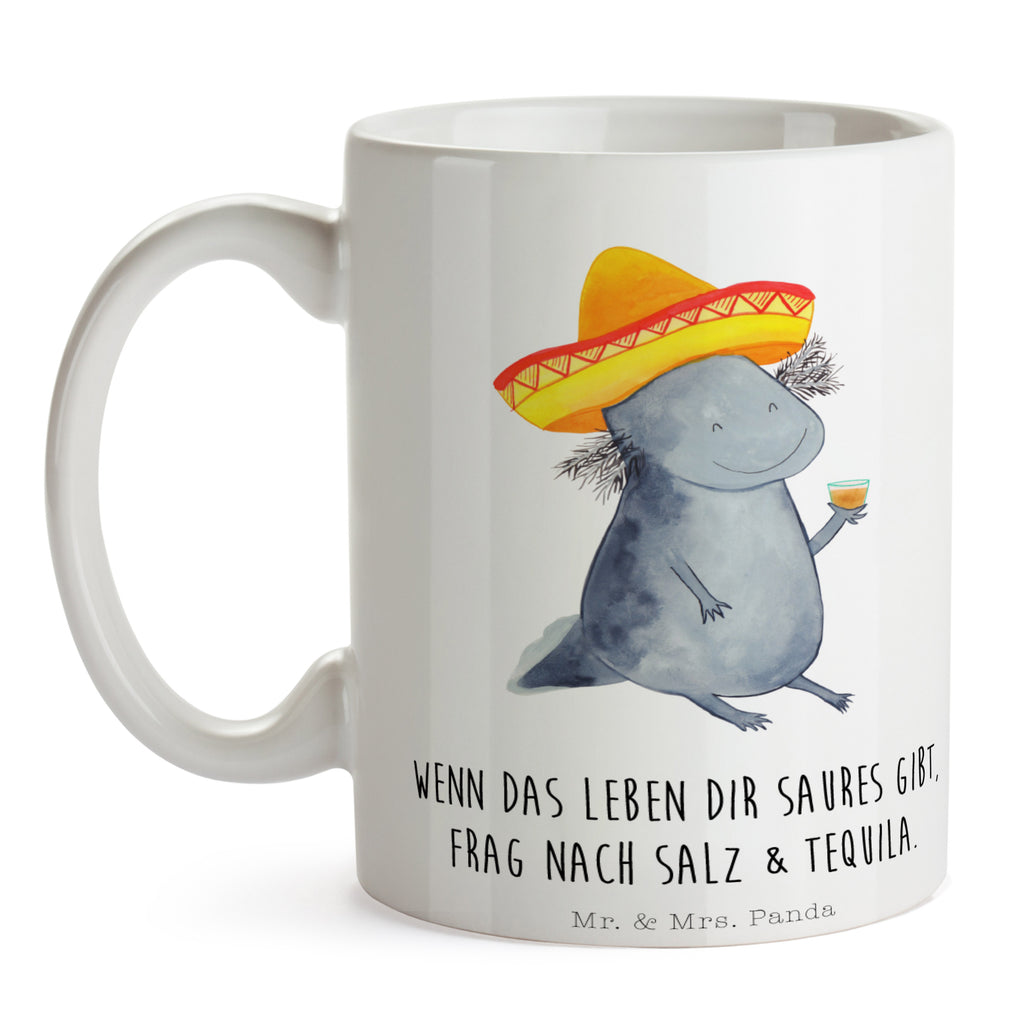 Tasse Axolotl Tequila Axolotl, Mexico, Mexiko, Sombrero, Zitrone, Tequila, Motivation, Spruch, Schwanzlurch, Lurch, Lurche, Axolot, Feuerdrache, Feuersalamander Becher, Kaffeetasse, Kaffeebecher, Tee, Frühstück, Büro  Axolotl, Molch