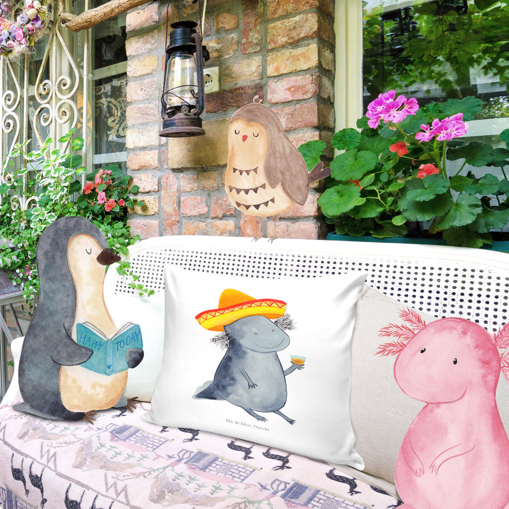 40x40 Kissen Axolotl Tequila Kissenhülle, Kopfkissen, Sofakissen, Dekokissen, Motivkissen, Axolotl, Molch, Mexico, Mexiko, Sombrero, Zitrone, Tequila, Motivation, Spruch, Schwanzlurch, Lurch, Lurche, Axolot, Feuerdrache, Feuersalamander