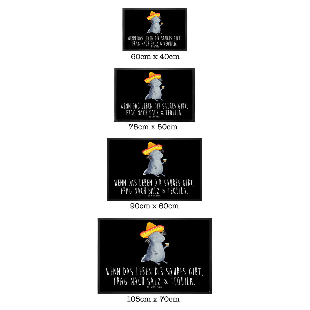 Fußmatte Axolotl Tequila Axolotl, Mexico, Mexiko, Sombrero, Zitrone, Tequila, Motivation, Spruch, Schwanzlurch, Lurch, Lurche, Axolot, Feuerdrache, Feuersalamander Türvorleger, Schmutzmatte, Fußabtreter, Matte, Schmutzfänger, Fußabstreifer, Schmutzfangmatte, Türmatte, Motivfußmatte,  Haustürmatte, Vorleger  Axolotl, Molch