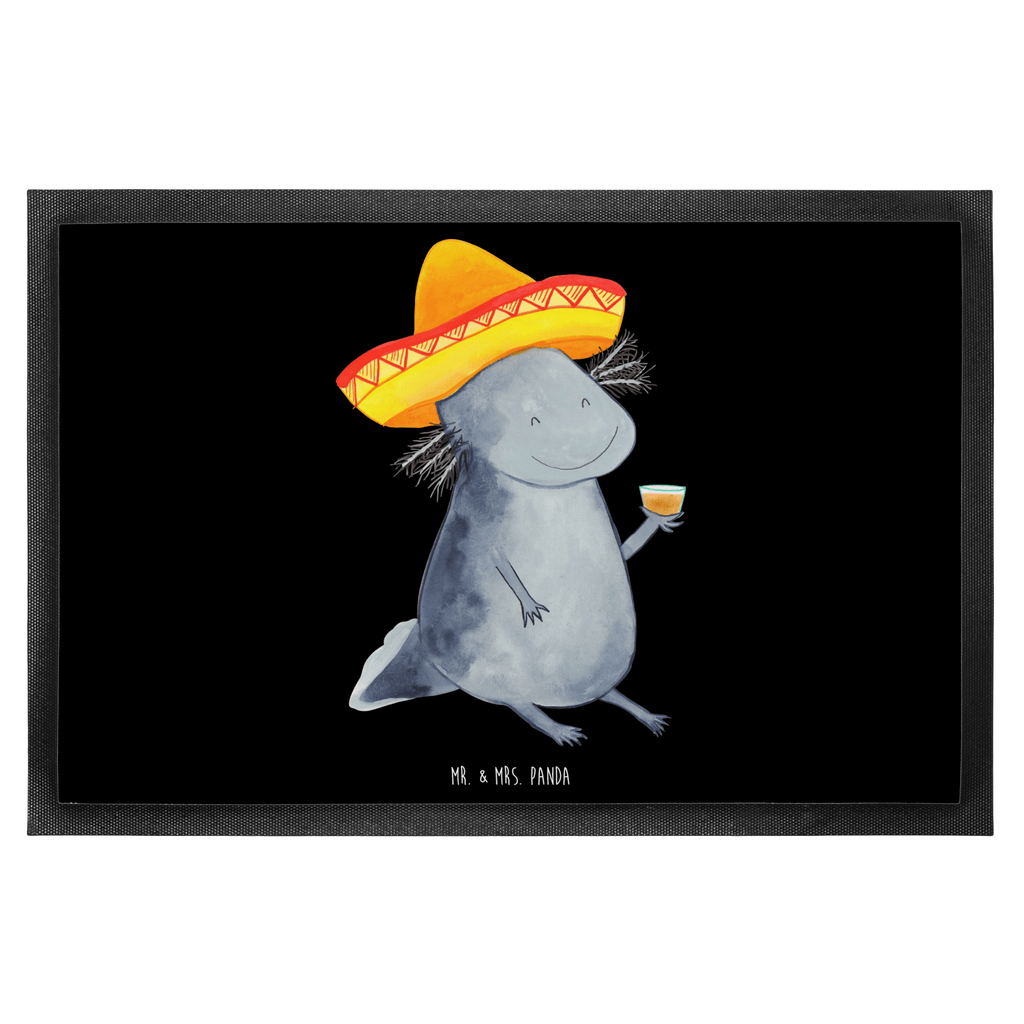 Fußmatte Axolotl Tequila Axolotl, Mexico, Mexiko, Sombrero, Zitrone, Tequila, Motivation, Spruch, Schwanzlurch, Lurch, Lurche, Axolot, Feuerdrache, Feuersalamander Türvorleger, Schmutzmatte, Fußabtreter, Matte, Schmutzfänger, Fußabstreifer, Schmutzfangmatte, Türmatte, Motivfußmatte,  Haustürmatte, Vorleger  Axolotl, Molch
