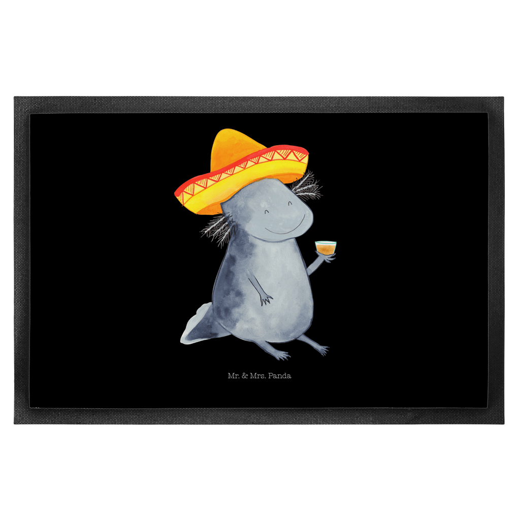 Fußmatte Axolotl Tequila Axolotl, Mexico, Mexiko, Sombrero, Zitrone, Tequila, Motivation, Spruch, Schwanzlurch, Lurch, Lurche, Axolot, Feuerdrache, Feuersalamander Türvorleger, Schmutzmatte, Fußabtreter, Matte, Schmutzfänger, Fußabstreifer, Schmutzfangmatte, Türmatte, Motivfußmatte,  Haustürmatte, Vorleger  Axolotl, Molch