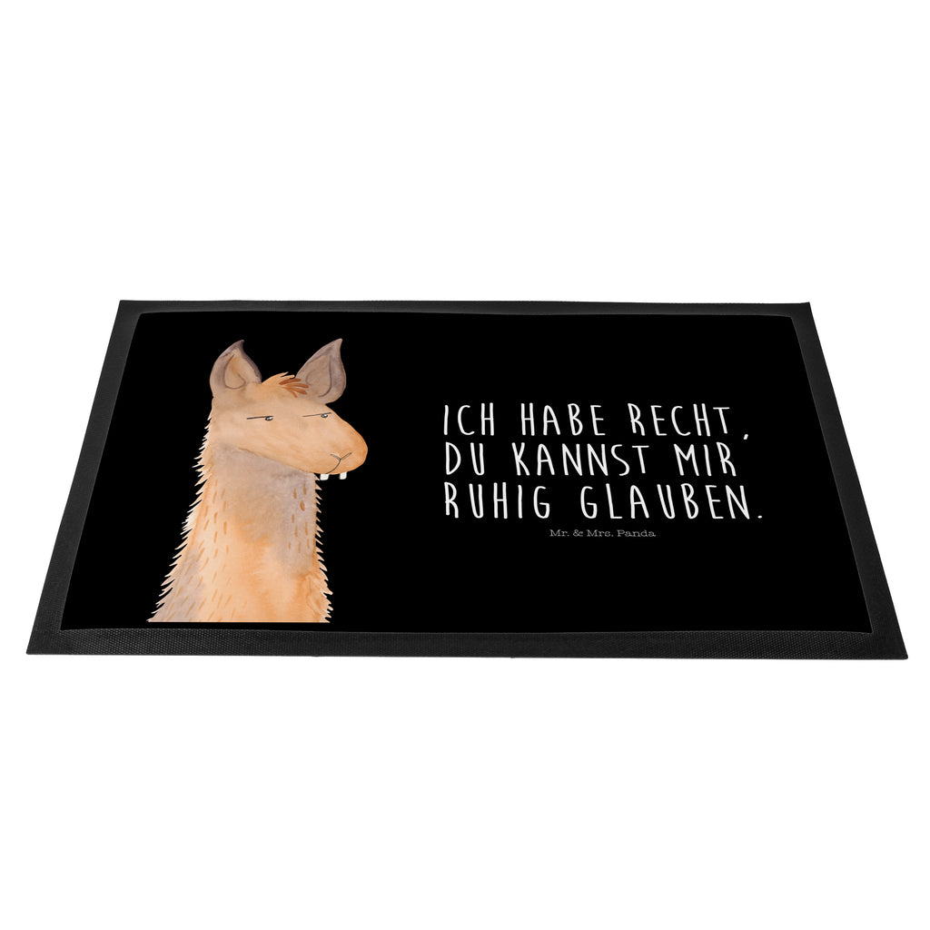 Fußmatte Lamakopf genervt Lama, Lamas, Recht haben, genervt sein, Freundin, beste Freundin, Partnerin, Büro, Büroalltag, Chef, Chefin, Azubi Türvorleger, Schmutzmatte, Fußabtreter, Matte, Schmutzfänger, Fußabstreifer, Schmutzfangmatte, Türmatte, Motivfußmatte,  Haustürmatte, Vorleger  Lama, Alpaka