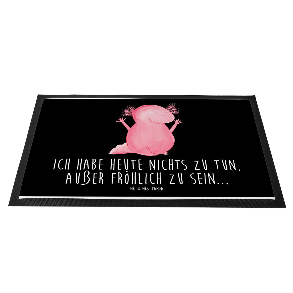 Fußmatte Axolotl Hurra Axolotl, Axolot, Schwanzlurch, Lurch, Lurche, fröhlich, Spaß, Freude, Motivation, Zufriedenheit Türvorleger, Schmutzmatte, Fußabtreter, Matte, Schmutzfänger, Fußabstreifer, Schmutzfangmatte, Türmatte, Motivfußmatte,  Haustürmatte, Vorleger  Axolotl, Molch