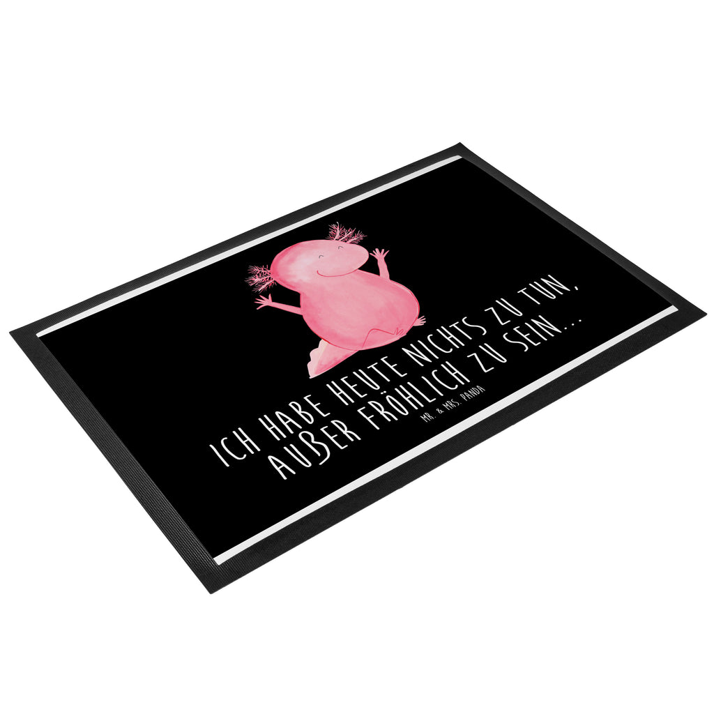 Fußmatte Axolotl Hurra Axolotl, Axolot, Schwanzlurch, Lurch, Lurche, fröhlich, Spaß, Freude, Motivation, Zufriedenheit Türvorleger, Schmutzmatte, Fußabtreter, Matte, Schmutzfänger, Fußabstreifer, Schmutzfangmatte, Türmatte, Motivfußmatte,  Haustürmatte, Vorleger  Axolotl, Molch